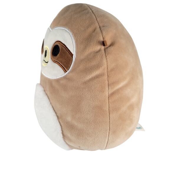 Squishmallows Sloth Plush 8" Kellytoy 2022 Soft Stuffed Animal Brown White Toy - Picture 5 of 11